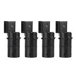 KIMISS a6 c6 parking sensors 4Pcs Car PDC Parking Sensor for Audi A6 4B / C5 4F2 / C6 4FH / C6 4F5 / C6 7H0919275E Black