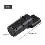 KIMISS a6 c6 parking sensors 4Pcs Car PDC Parking Sensor for Audi A6 4B / C5 4F2 / C6 4FH / C6 4F5 / C6 7H0919275E Black
