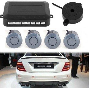 Multibao Parking Sensor Car Reversing Sensors Backup Radar System Buzzer Alarm with 4 Grey Sensors - Grey