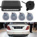 Multibao Parking Sensor Car Reversing Sensors Backup Radar System Buzzer Alarm with 4 Grey Sensors - Grey