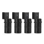 KIMISS a6 c6 parking sensors 4Pcs Car PDC Parking Sensor for Audi A6 4B / C5 4F2 / C6 4FH / C6 4F5 / C6 7H0919275E Black