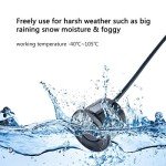 Sunwan N8P4L Dual-Core Car Parking Sensor, Front and Rear View with LCD Display, Reverse Radar System, 4 Voice, Switchable with 8 Black Sensors