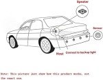 Multibao Parking Sensor Car Reversing Sensors Backup Radar System Buzzer Alarm with 4 Grey Sensors - Grey