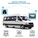 AUTO-VOX TD-2 Digital Wireless Reversing Camera IP68 Waterproof Backup Camera Stable Signal Reverse Camera Kit with Night Vision Car Rear View Camera 4.3'' LCD Monitor 12V-24V