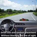 MOCNT Car Reverse Parking Sensors Car Rear Reverse Parking Radar System Car Parking Sensor Kit 8 Sensor Auto Sound Alarm Alert Reverse Backup Radar Display Black