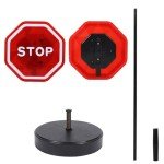 LED Stop Sensor Auto Parking Detector With Adjustable Stand for Garage Port Parking Flashlight System Bumper Sensor Red (1 Pack)