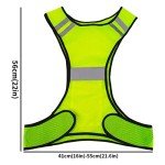 Uncle Paul Reflective Gears - Green Safety Vest High Visibility for Running Cycling Dog Walking Sports with Pocket for Adults Kids