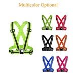 HYCOPROT 2 Pack Reflective Vest Adjustable Safety Hi Vis High Visibility Sports Gear for Outdoor Night Running Cycling Hiking Biking Motorcycle Dog Walking Men Women Kids (Black)¡­