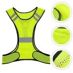 1 Piece of Reflective Vest, High-Visibility Safety Reflective Vest, Adjustable Waist Circumference,Suitable for Running, Cycling, Early Morning or Night Activities, With 2 Reflective Wristbands