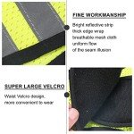 1 Piece of Reflective Vest, High-Visibility Safety Reflective Vest, Adjustable Waist Circumference,Suitable for Running, Cycling, Early Morning or Night Activities, With 2 Reflective Wristbands