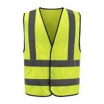 AYKRM Yellow hi vis vest Reflective Vest High Visibility hi viz vis Executive Waistcoat high vis vests