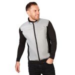BTR High Visibility Reflective Silver Running and Cycling Gilet and Vest. Classic No Pockets & Shorter Front. Medium (40-42 Inches)