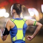 lzijun Reflective Safety Vest, High Visibility Reflective Gears, Adjustable Running Cycling Reflective Vest Jacket High Visibility for Outdoor Running Cycling Jogging Walking Sports Bike Adults Kids