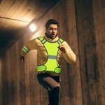 lzijun Reflective Safety Vest, High Visibility Reflective Gears, Adjustable Running Cycling Reflective Vest Jacket High Visibility for Outdoor Running Cycling Jogging Walking Sports Bike Adults Kids