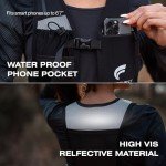 SWIFTVEST™ Running Vest Phone Holder | Reflective Hydration Vest | Running Harness | Adjustable | Running Water Bottle Holder | Unisex | 6 Pockets Running Accessories for Men & Women