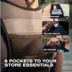 SWIFTVEST™ Running Vest Phone Holder | Reflective Hydration Vest | Running Harness | Adjustable | Running Water Bottle Holder | Unisex | 6 Pockets Running Accessories for Men & Women