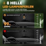 LED Reflective Vest Running Gear, 360° High Visibility Running Vest with Adjustable Waist/Shoulder, USB-C Rechargeable Running Lights for Runners Night Jogging Running Dog Walking Cycling (Green)