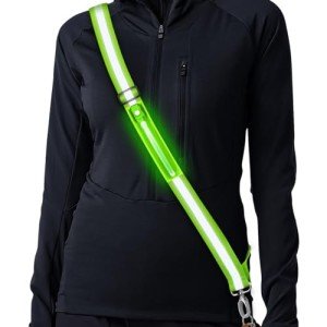 Running Lights for Runners Reflective Sash High Visibility for Running，Walking Light Chest Light， Running Belt ，Reflective Running Gear Running Accessories for Men Women