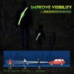 Running Lights for Runners Reflective Sash High Visibility for Running，Walking Light Chest Light， Running Belt ，Reflective Running Gear Running Accessories for Men Women