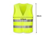 Anlising 10PCS High Visibility Safety Vests,Hi Vis Safety Vests with 2 Reflective Stripes,Night Workwear Reflective Vest,Reflective Jackets Waistcoat,for Running,Biking,Surveyor and Traffic Work