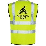 The World Of Wall Art Personalised Printed Reflective Hi-Vis High-Viz Visibility Safety Vest/Waistcoat Customised (X-Large)