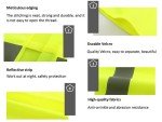 Anlising 10PCS High Visibility Safety Vests,Hi Vis Safety Vests with 2 Reflective Stripes,Night Workwear Reflective Vest,Reflective Jackets Waistcoat,for Running,Biking,Surveyor and Traffic Work