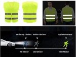 Anlising 10PCS High Visibility Safety Vests,Hi Vis Safety Vests with 2 Reflective Stripes,Night Workwear Reflective Vest,Reflective Jackets Waistcoat,for Running,Biking,Surveyor and Traffic Work
