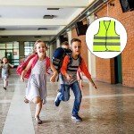 Children Men Women Adults High Visibility School Safety Vest Waistcoat Kids High Vis Jacket Kids High Visibility Hi Viz Safety Vest Top Hi Vis Baby Toddler Waistcoat Childrens Yellow Reflective Vest