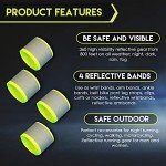 Bramble High Vis Straps 2 Pack Reflective Vests for Adults - Cycling Hi Vis Reflective Gear with Armbands