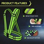 Bramble High Vis Straps 2 Pack Reflective Vests for Adults - Cycling Hi Vis Reflective Gear with Armbands