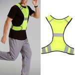 Rosenice High Visibility Safety Vest Reflective Jacket For Running Jogging Walking Bike