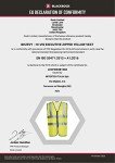 Blackrock Hi Vis Yellow Executive Sleeveless Vest Waistcoat, Men's and Women's Full-Length Zip, Lightweight, Reflective High Visibility Safety Wear, Fully EN Certified - Medium
