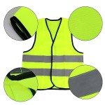 Children Men Women Adults High Visibility School Safety Vest Waistcoat Kids High Vis Jacket Kids High Visibility Hi Viz Safety Vest Top Hi Vis Baby Toddler Waistcoat Childrens Yellow Reflective Vest