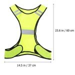 Rosenice High Visibility Safety Vest Reflective Jacket For Running Jogging Walking Bike
