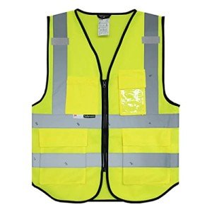 Salzmann Safety Vest - Reflective High Visibility Vest with Multiple Pockets - Made with 3M Reflective Material