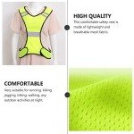 Rosenice High Visibility Safety Vest Reflective Jacket For Running Jogging Walking Bike