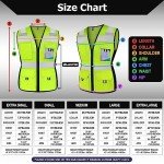 Graunton Women Reflective Vest 11 Pockets High Visibility Mesh Safety Vest for Lady, Neon Construction Work Vest with Zipper, Snug-Fit, Durable with Reinforced Sewing, ANSI Compliant,Yellow S