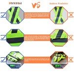AYKRM Multiple colors optional High Visibility hi vis Reflective running safety Vest (yellow)