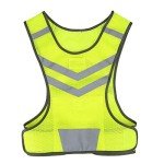 Sport Reflective Vest High Visibility Adjustable Fluorescent Yellow Safety Vest for Cycling Running Hiking, etc