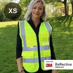 Salzmann Safety Vest - Reflective High Visibility Vest with Multiple Pockets - Made with 3M Reflective Material