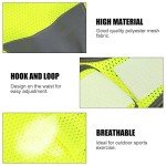Sport Reflective Vest High Visibility Adjustable Fluorescent Yellow Safety Vest for Cycling Running Hiking, etc