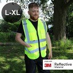 Salzmann Safety Vest - Reflective High Visibility Vest with Multiple Pockets - Made with 3M Reflective Material