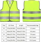 Firtink 2 Pieces Hi Vis Vests for Kids,Kids High Visibility Reflective Vest,High Vis Vests,Hi Vis Safety Vests,High Vis Jacket with Reflective Strips for Kids Outdoor (S)