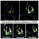 2 Pcs Hi Vis Vests for Women Men, Multi-Pockets High Visibility Vest, Reflective Safety Security Vest with Zipper, Widen Reflective Strip Yellow Security Jacket