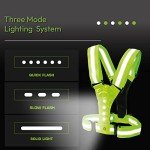 iN Running Vest | High Visibility Reflective Vest | LED Reflective | Reflective Safety Harness for Night Outdoor Activities, Running, Biking, Dog Walking