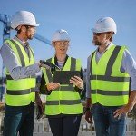 FRIUSATE 10 Pieces Hi Vis Vests,High Vis Vests,Reflective Safety Vests,High Visibility Vests,Hi Vis Jackets for Work, Cycling, Runner