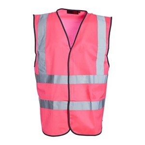 Blackrock Hi Vis Vest, Pink Hi Viz Jacket, Reflective Jacket, High Vis Vests, PPE Clothing, Hi-Vis, Hivisible, Cycling, Security Vests, Mens Womens Childs Kids Boys Girls, Running Vest - Size Medium