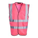 Blackrock Hi Vis Vest, Pink Hi Viz Jacket, Reflective Jacket, High Vis Vests, PPE Clothing, Hi-Vis, Hivisible, Cycling, Security Vests, Mens Womens Childs Kids Boys Girls, Running Vest - Size Medium