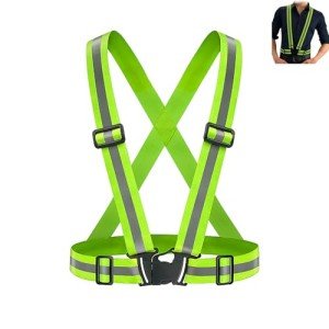 AONAT Reflective Vest,High Visible Reflective Running Vest Adjustable,Reflective Running Gear Safety Vest for Outdoor Night Running,Jogging Hiking,Cycling Walking,Men Women Kids
