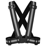 55 Sport High Visibility Adult & Junior Reflective Safety Vest - Black - S/M/L